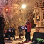 LACRIME NERE, Backstage - Massimo Somaglino, voce narrante; Graziella Qualizza, voce narrante in nediško; Yuri Ciccarese, flauto; Gianni Fassetta, fisarmonica; Ferruccio Clavora, Romeo Pignat, testi