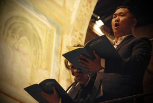 MANTICE IN CORO - Cesare Chiacchiaretta, fisarmonica; Marco Gemelli, fisarmonica; Laura Rizzetto, maestro di coro, mezzosoprano-alto; Giuliano Fracasso, direttore di coro e orchestra; Coro Santa Cecilia, coro ed ensemble vocale