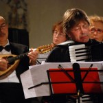 Gianni Fassetta e il primo mandolino dell'Orchestra "Città di Brescia"